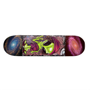 Skateboard Planche à roulettes d'alien de Kewl