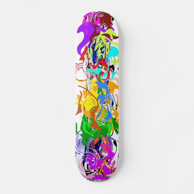Skateboard Planche à roulettes d'art abstrait (Recto)