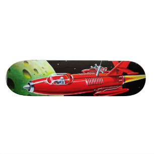Skateboard planche à roulettes d'art de fusée