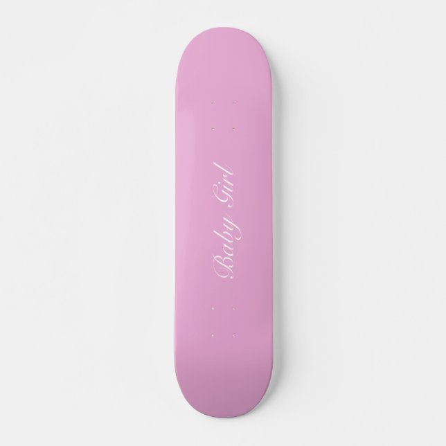 Skateboard Planche à roulettes de bébé rose-clair (Devant)
