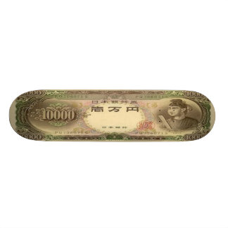 Skateboard Planche à roulettes de billet de banque de 10.000