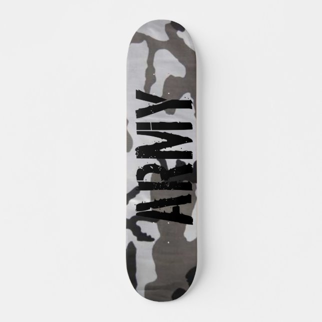 Skateboard Planche à roulettes de camo d'armée (Devant)