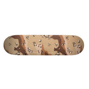 Skateboard Planche à roulettes de Camo de puce de chocolat