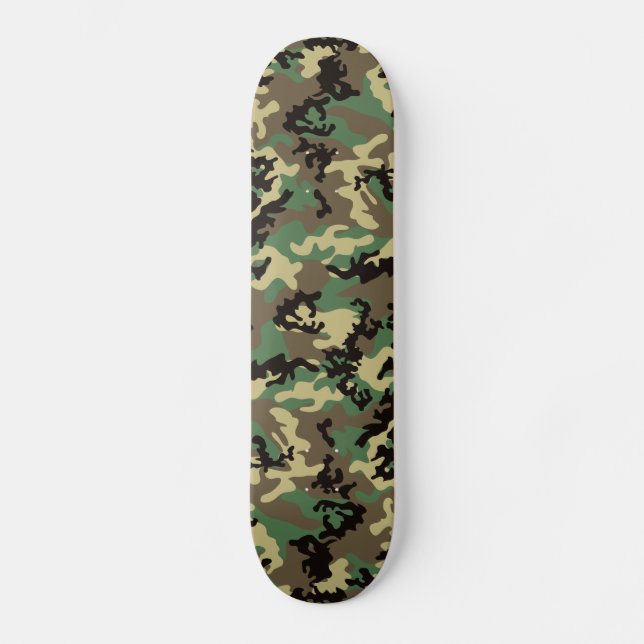 Skateboard Planche à roulettes de Camo de région boisée (Recto)