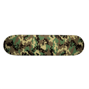Skateboard Planche à roulettes de Camo de région boisée