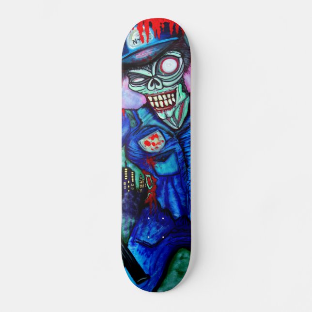 Skateboard Planche à roulettes de cannette de fil de zombi (Recto)