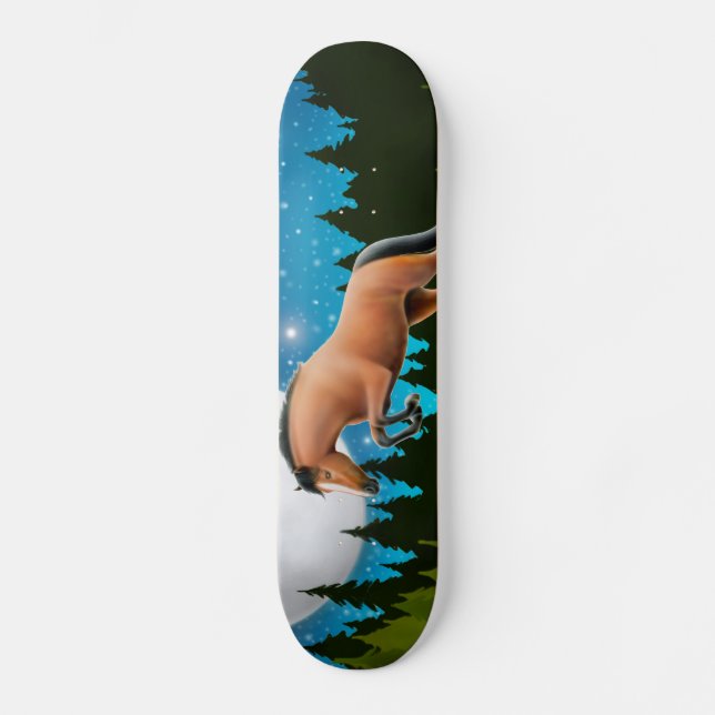 Skateboard Planche à roulettes de cheval de pullover d'étoile (Recto)