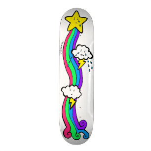 Skateboard Planche à roulettes de coutume d'arc-en-ciel d'Emo