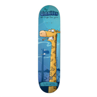 Skateboard Planche à roulettes de coutume de girafes. Mes