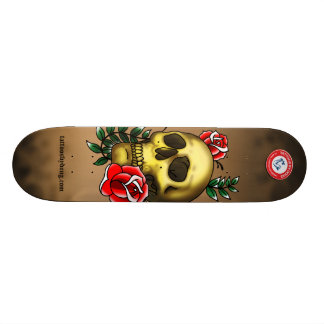 Skateboard Planche à roulettes de crâne