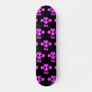 Skateboard Planche à roulettes de crânes de singe