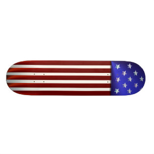 Skateboard Planche à roulettes de drapeau américain