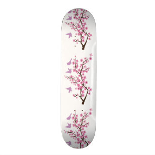Skateboard Planche à roulettes de fleurs de cerisier