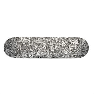Skateboard Planche à roulettes de griffonnages