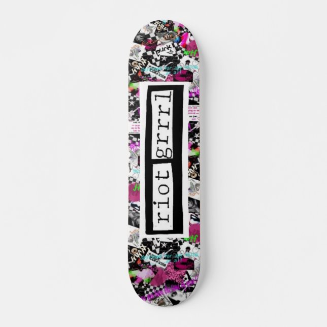 Skateboard Planche à roulettes de Grrrl d'émeute (Devant)