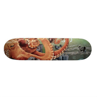 Skateboard Planche à roulettes de jardin de poulpe