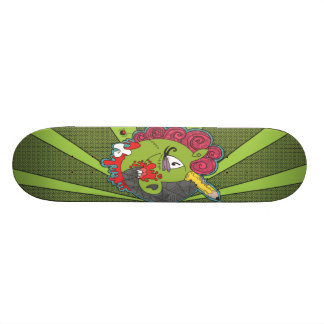 Skateboard Planche à roulettes de licorne de zombi