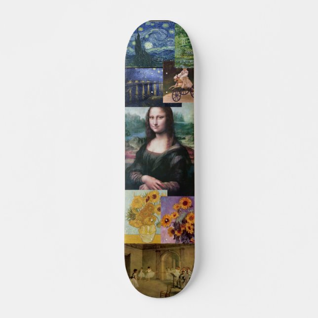 Skateboard Planche à roulettes de Mona Lisa (Devant)