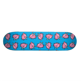 Skateboard Planche à roulettes de motif de porc de vol