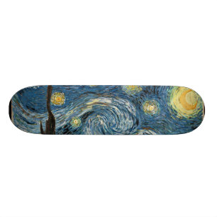 Skateboard Planche à roulettes de nuit étoilée de Van Gogh