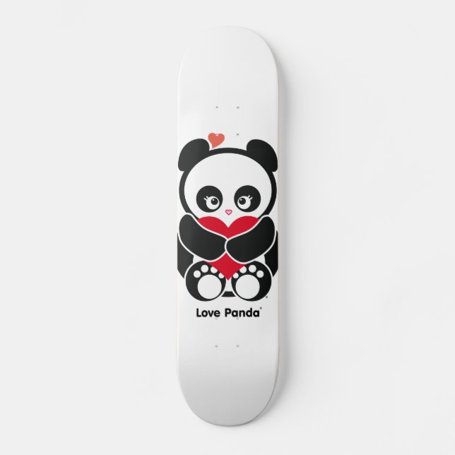 Skateboard Planche à roulettes de Panda® d'amour mini (Recto)