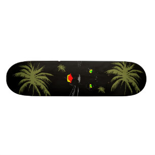 Skateboard Planche à roulettes de panthère noire