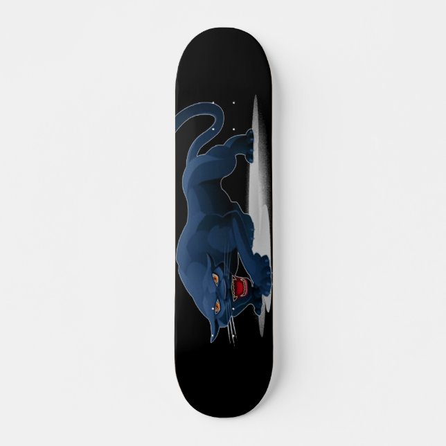 Skateboard Planche à roulettes de panthère noire (Devant)