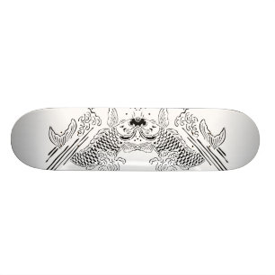 Skateboard Planche à roulettes de poissons de Koi