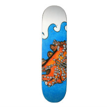 Planche à roulettes de poulpe