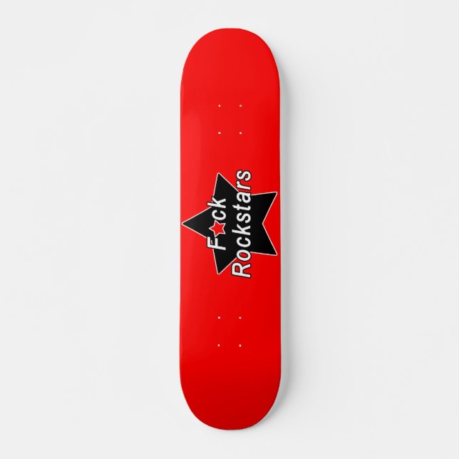 Skateboard Planche à roulettes de rouge de Rockstar (Devant)