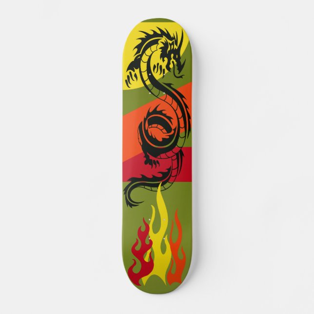 Skateboard Planche à roulettes de SERPENT de DRAGON (Recto)