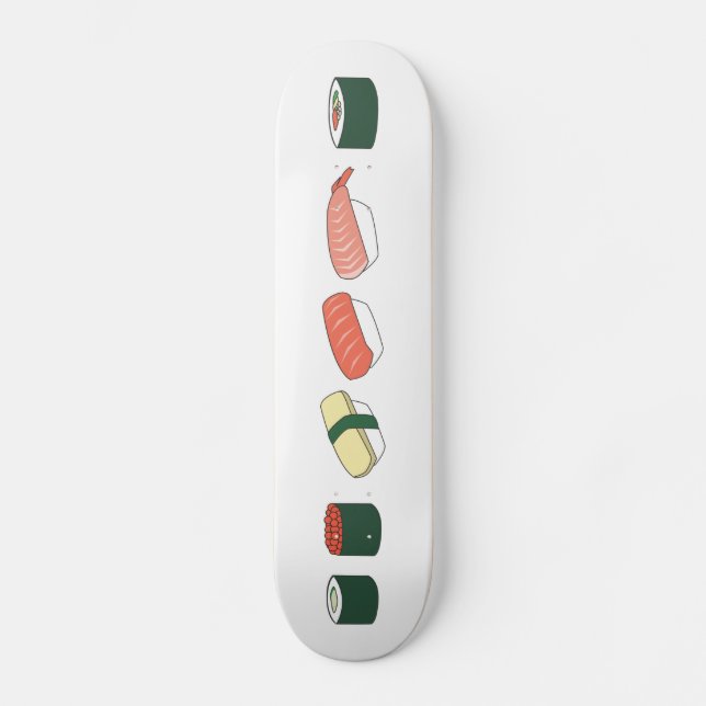 Skateboard Planche à roulettes de sushi - naturelle (Recto)