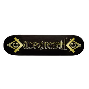Skateboard Planche à roulettes de symbole de franc-maçon