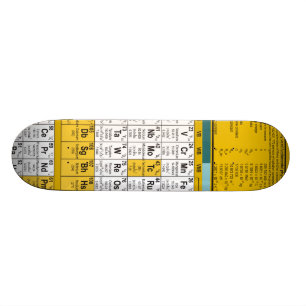 Skateboard Planche à roulettes de Tableau périodique