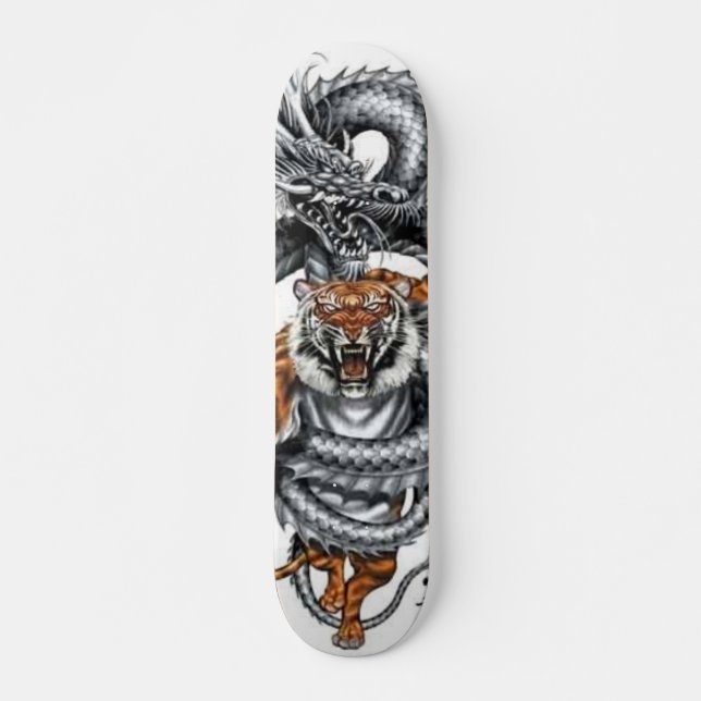 Skateboard Planche à roulettes de tigre de dragon (Devant)