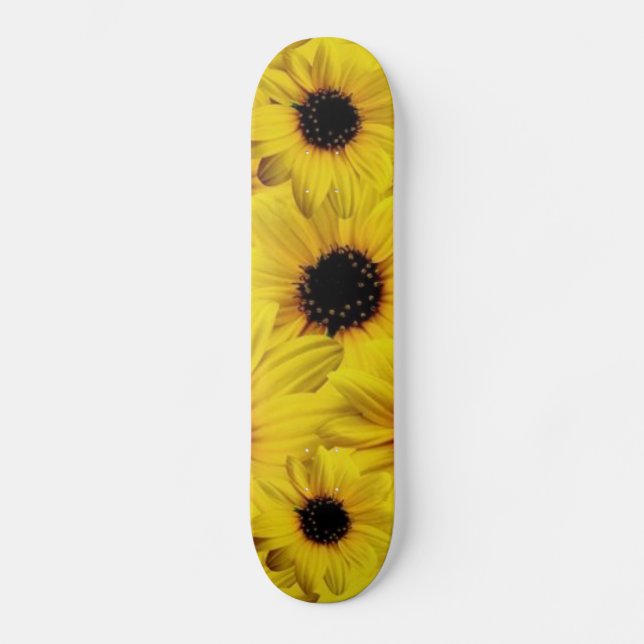 Skateboard planche à roulettes de tournesol (Recto)