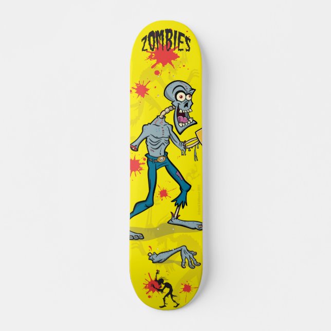 Skateboard Planche à roulettes de zombis (Devant)
