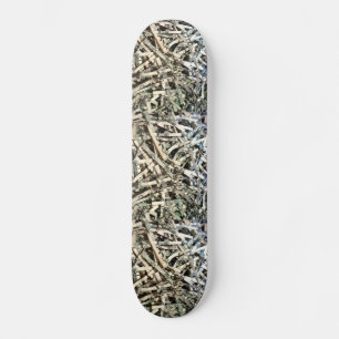 Skateboard Planche à roulettes déchiquetée d'argent
