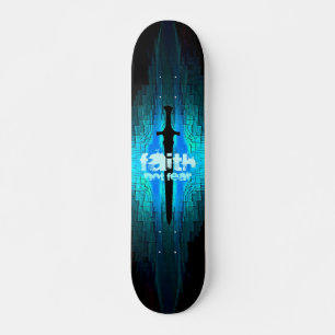 Skateboard Planche à roulettes d'épée de foi