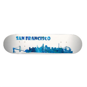 Skateboard Planche à roulettes d'horizon de San Francisco