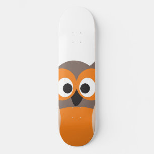 Skateboard Planche à roulettes drôle de hibou de bande