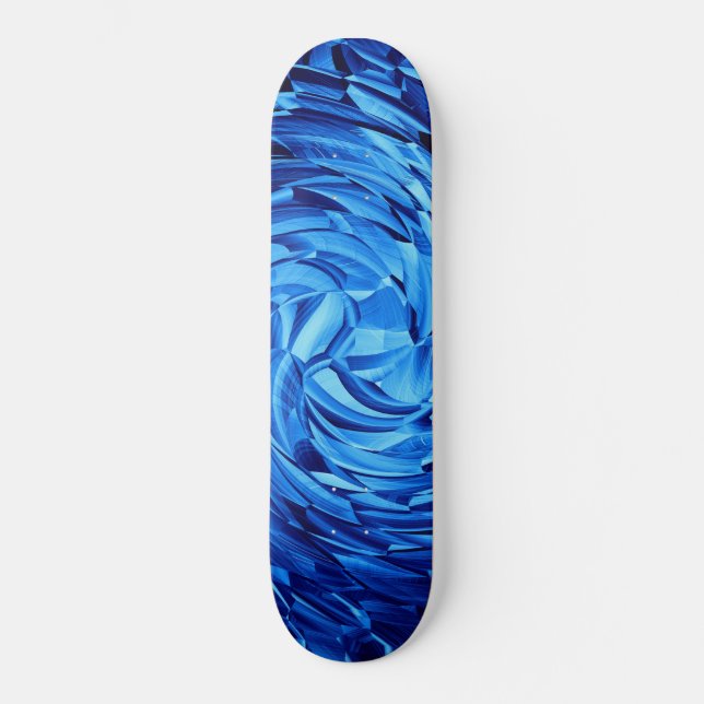 Skateboard planche à roulettes en cristal d'eau (Recto)