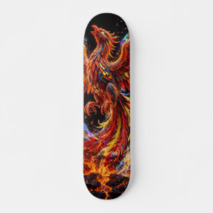 Skateboard Planche à roulettes en mosaïque de dragon de glace