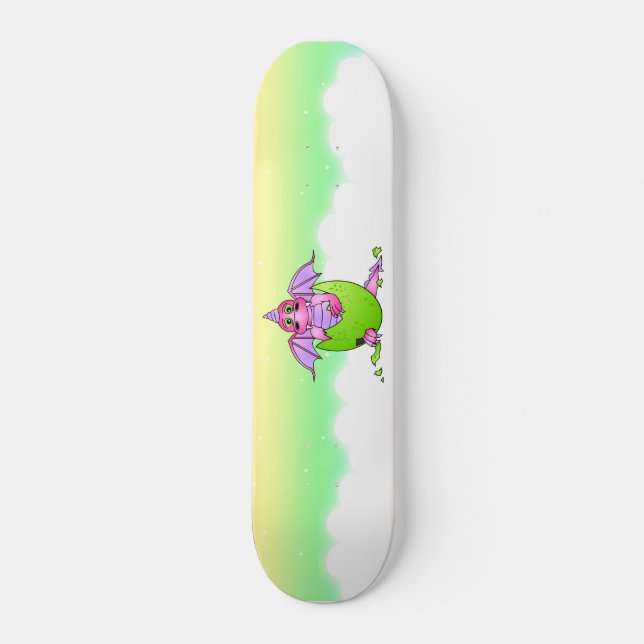 Skateboard Planche à roulettes étoilée de ciel d'oeufs (Devant)