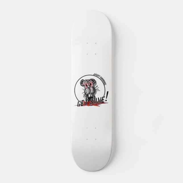 Skateboard Planche à roulettes fâchée de logo d'écureuil (Recto)