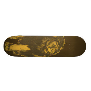 Skateboard Planche à roulettes fière de lion
