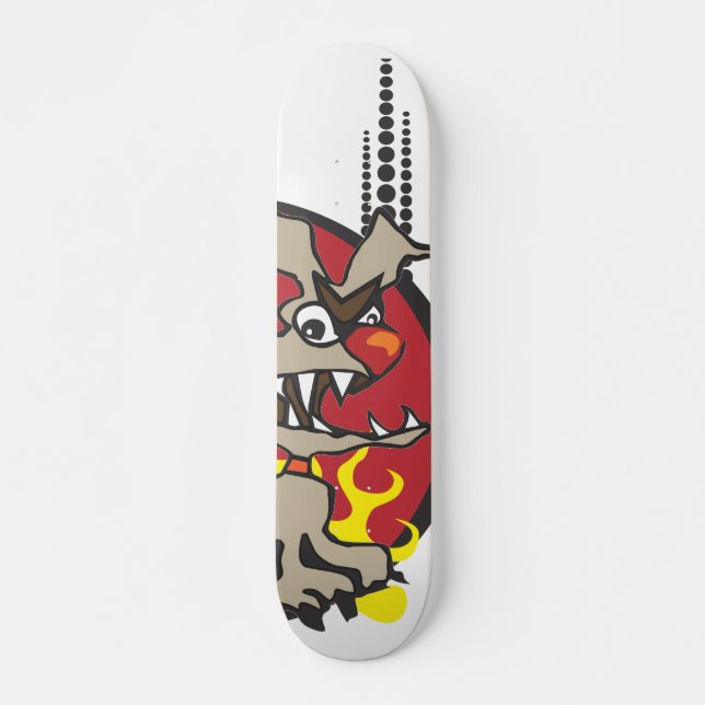 Skateboard Planche à roulettes folle de chien (Devant)