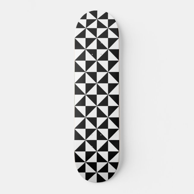 Skateboard planche à roulettes géométriques (Recto)