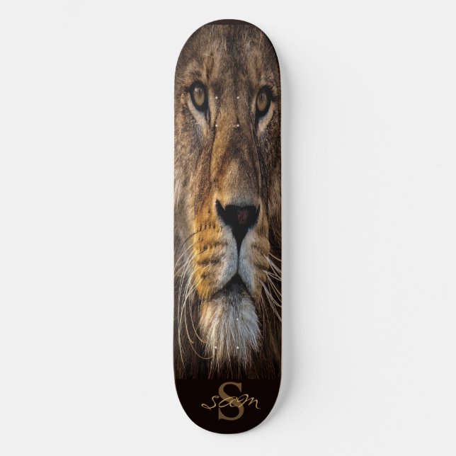 Skateboard planche à roulettes Grand Lion Roi de la Jungle (Recto)