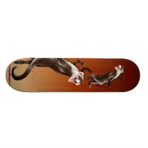 Skateboard Planche à roulettes heureuse de furet